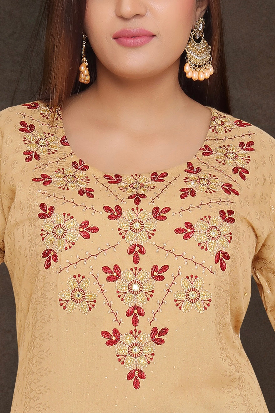 Indian Kurti With Dupatta For Women | Golden Prints